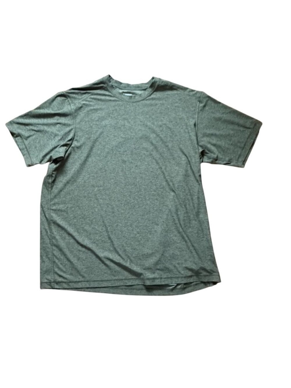 Lands' End Mens Moisture Wicking T-Shirt-Heathered Green-XL Tall-GUC